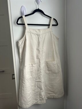 GAP Cream Sleeveless Pinafore Dress